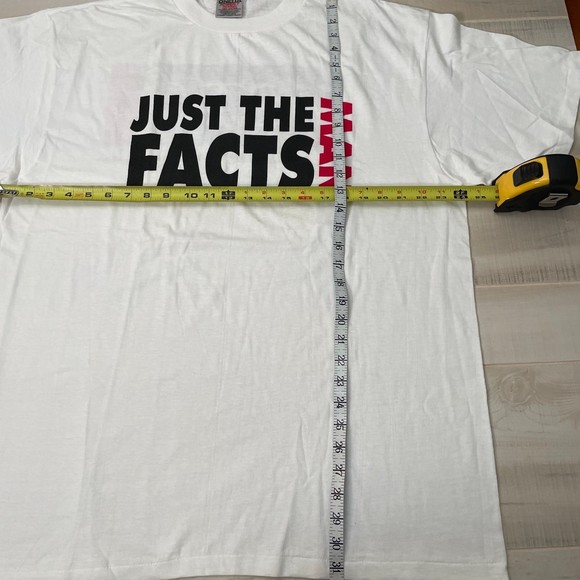VTG Oneita “Just the facts man” Single Stitch Shirt Size XL - Picture 5 of 6